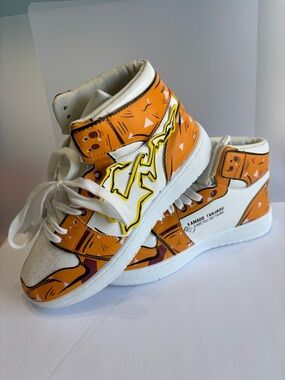 Demon Slayer Tanjiro Kamado Sneakers Orange Anime Shoes Kimetsu No Yaiba Unisex